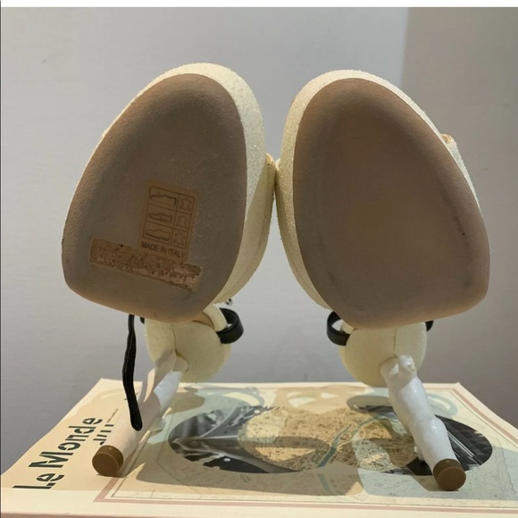 CHANEL 12P Coral Heel Sandals Sz39.5 New with Box - Picture 7 of 12